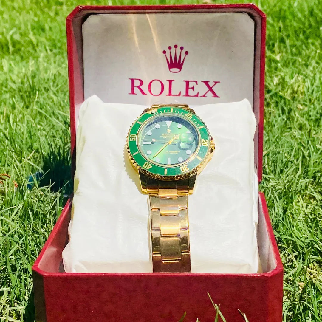 RLX Submariner Gold with Green Dial price in Pakistan