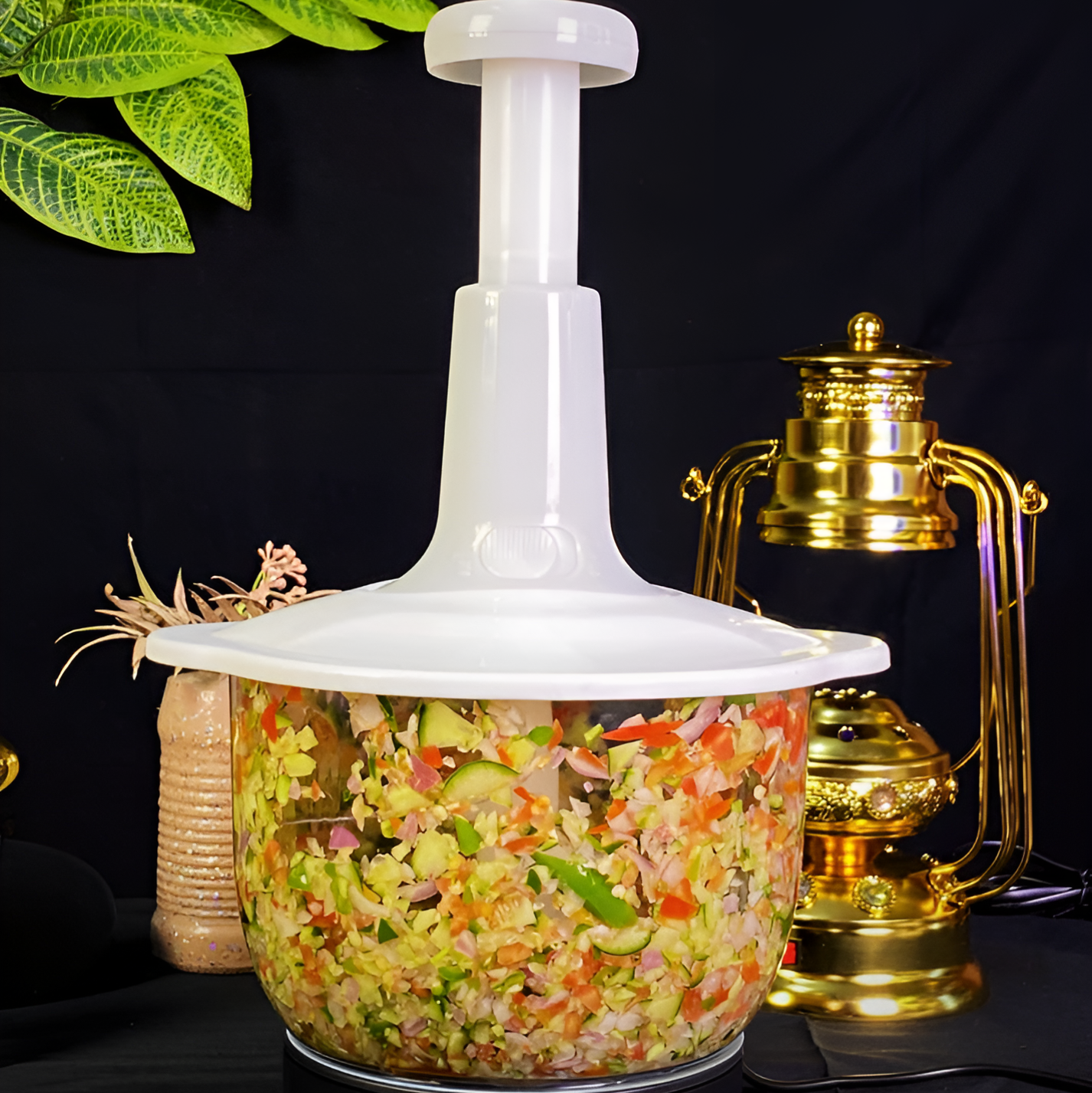 Unbreakable Hand Push Chopper | Fast & Easy Vegetable & Meat Cutter Shopezfy
