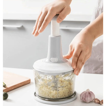 Unbreakable Hand Push Chopper | Fast & Easy Vegetable & Meat Cutter Shopezfy
