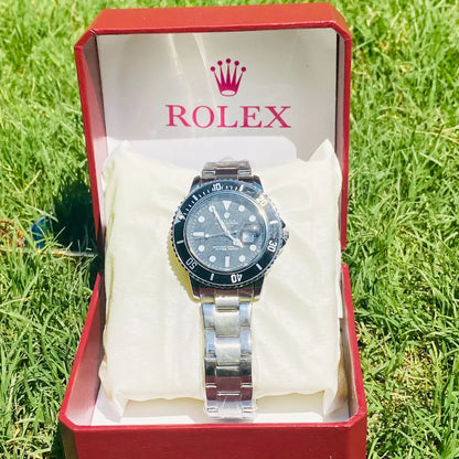 Rolex Silver + Black Dial price in Pakistan