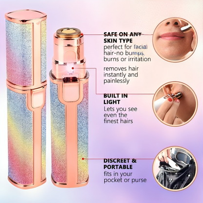 2-in-1 Electric Eyebrow Trimmer & Facial Hair Remover – Painless, Rechargeable & Precise Hair Removal for Women Shopezfy