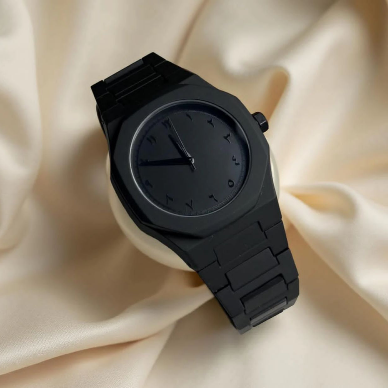 Arabic Full Black Dial Watch