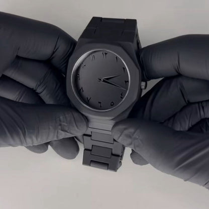 Arabic Full Black Dial Watch