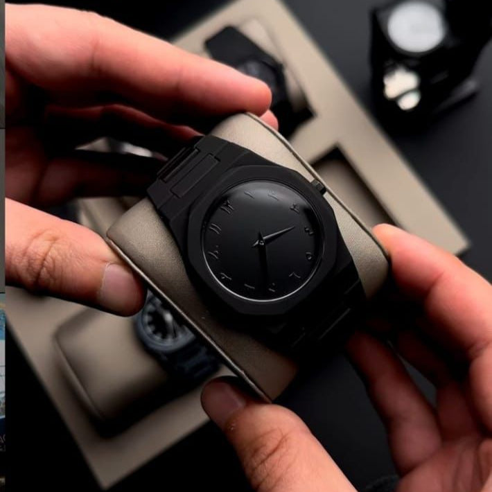 Arabic Full Black Dial Watch