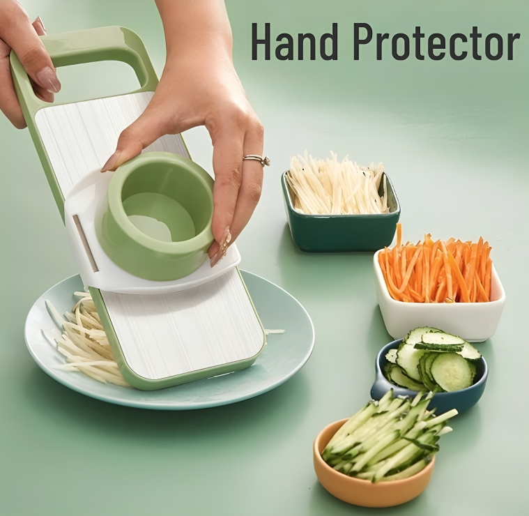 5-in-1 Premium Stainless Steel Vegetable Cutter & Grater – Fast & Easy Kitchen Tool Shopezfy